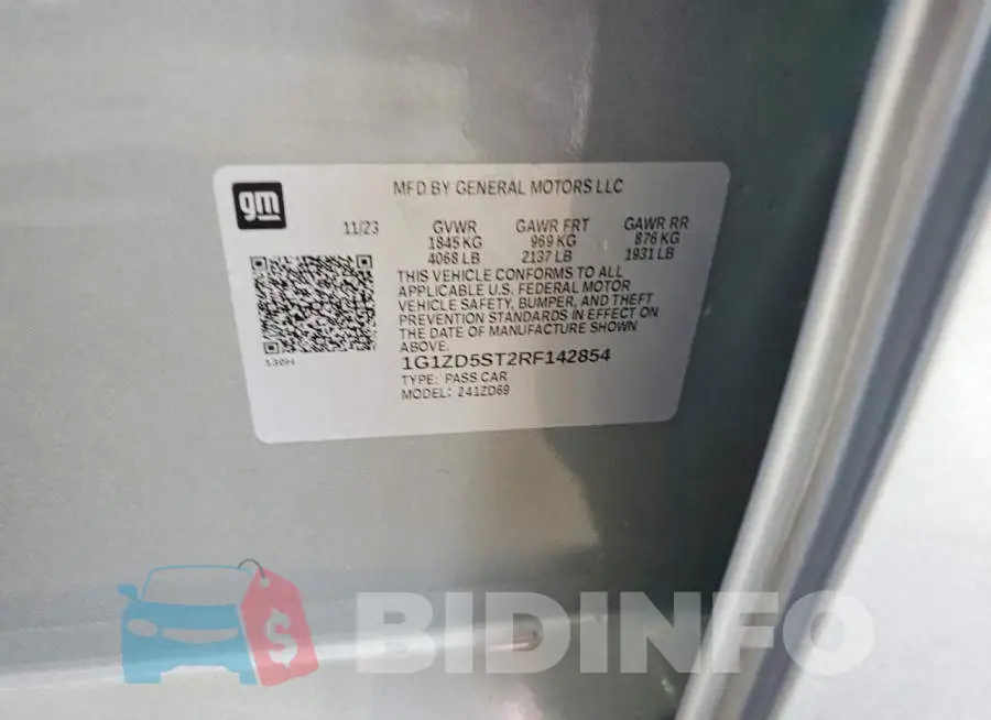 1G1ZD5ST2RF142854 Photo# 13