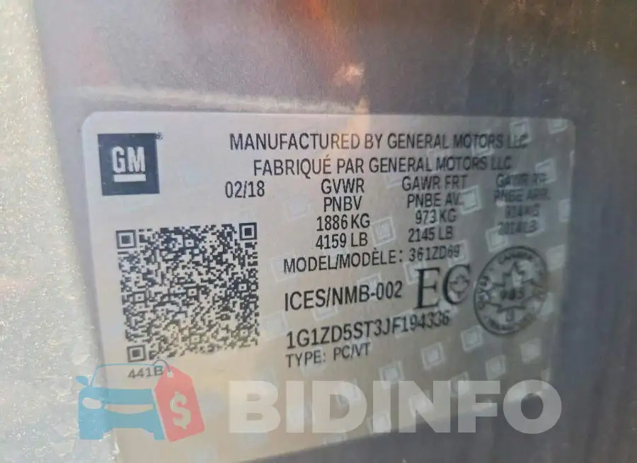 1G1ZD5ST3JF194336 Photo# 13