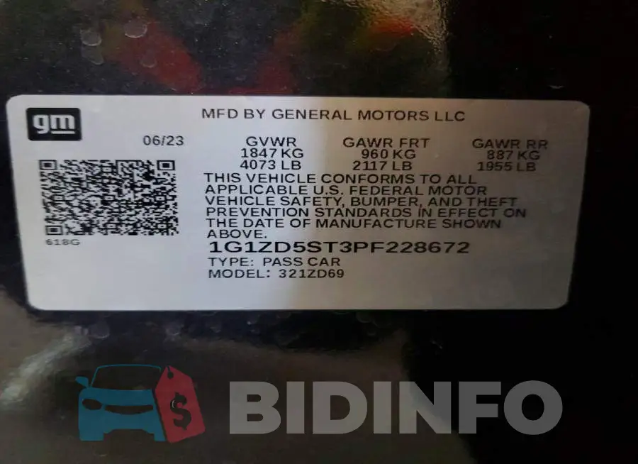 1G1ZD5ST3PF228672 Photo# 13