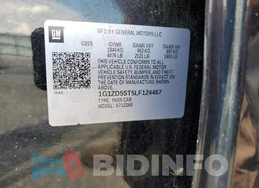 1G1ZD5ST5LF124467 Photo# 12