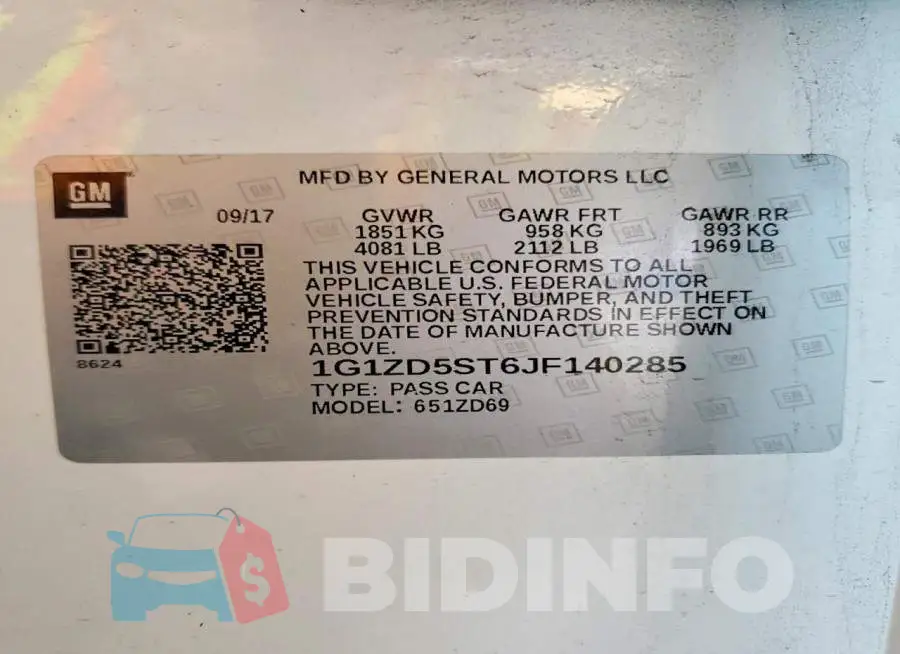 1G1ZD5ST6JF140285 Photo# 12