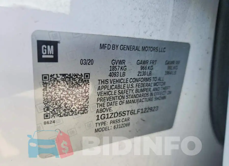 1G1ZD5ST6LF122923 Photo# 12