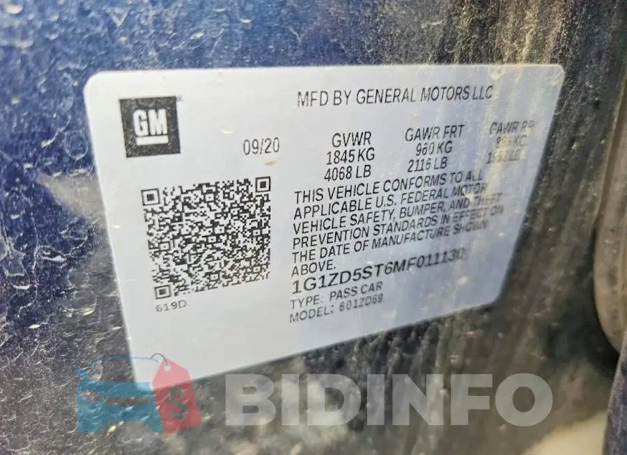 1G1ZD5ST6MF011130 Photo# 13