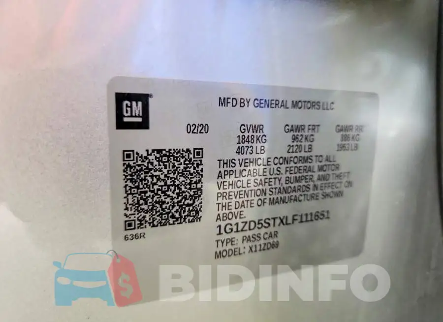 1G1ZD5STXLF111651 Photo# 12