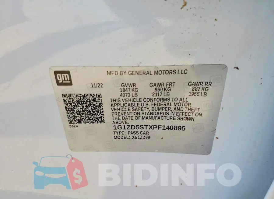 1G1ZD5STXPF140895 Photo# 13