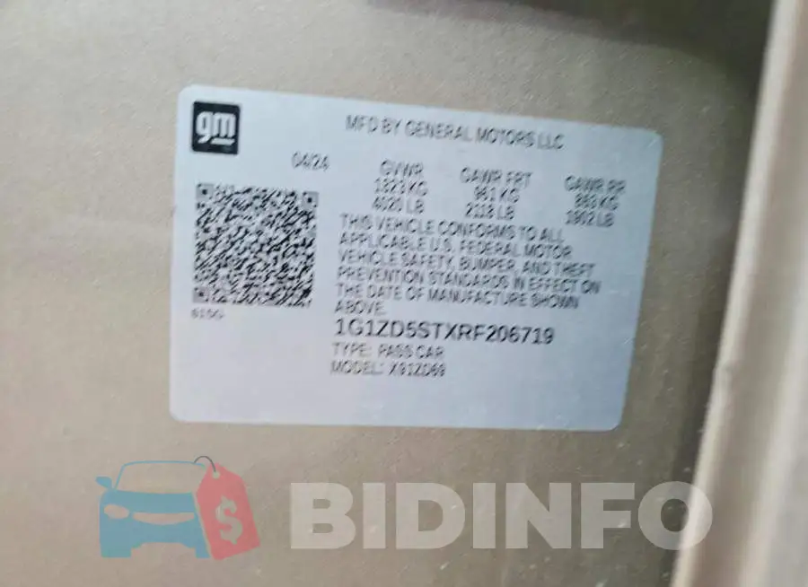 1G1ZD5STXRF206719 Photo# 12