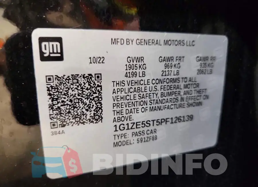 1G1ZE5ST5PF126139 Photo# 12