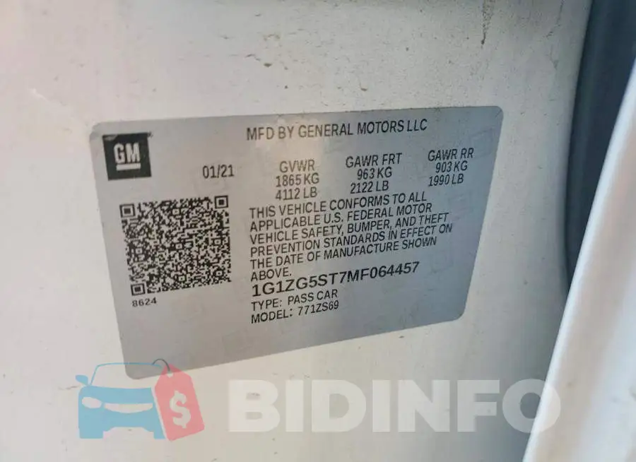 1G1ZG5ST7MF064457 Photo# 13