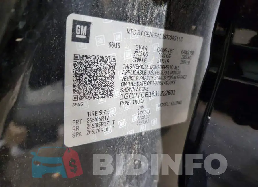 1GCPTCE16J1322601 Photo# 13