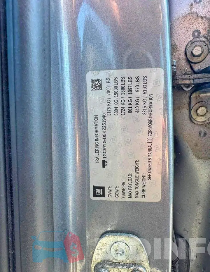 1GCRYDED5KZ251940 Photo# 10