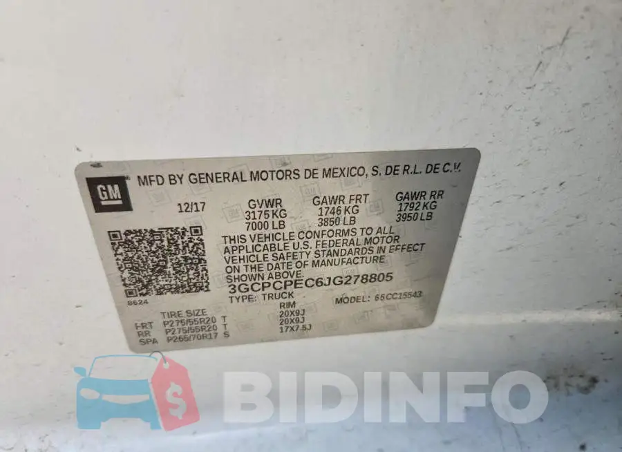 3GCPCPEC6JG278805 Photo# 12