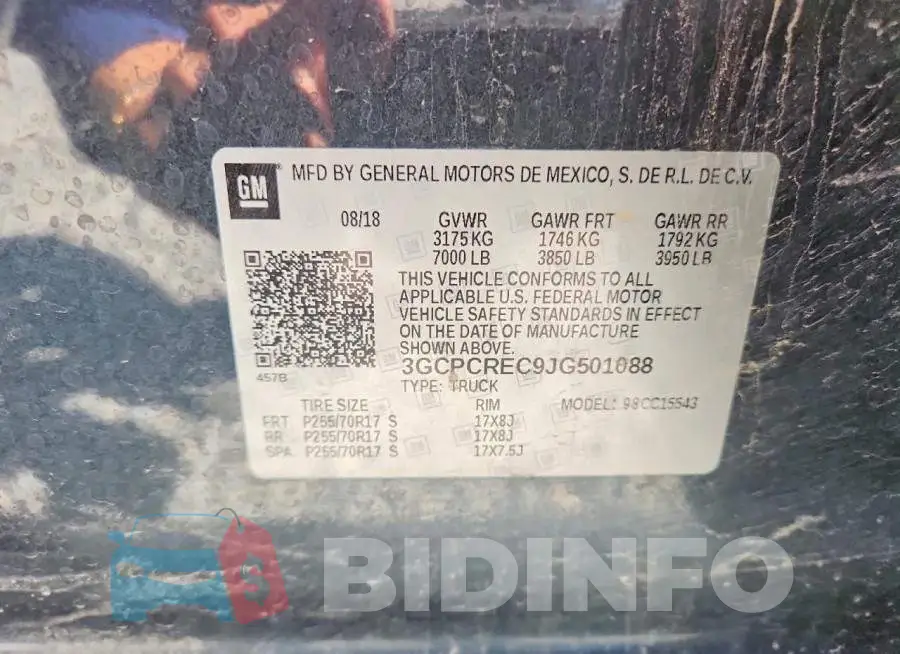 3GCPCREC9JG501088 Photo# 12