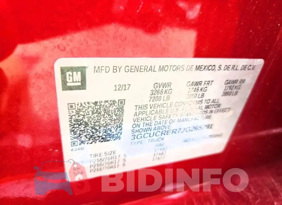 3GCUCRER7JG265791 Photo# 12