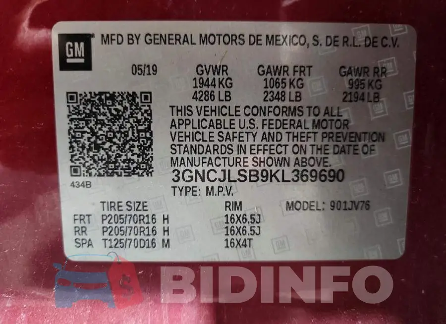 3GNCJLSB9KL369690 Photo# 12