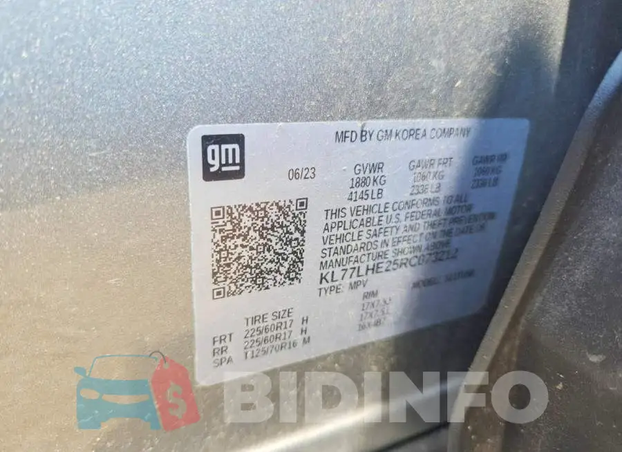KL77LHE25RC073212 Photo# 13