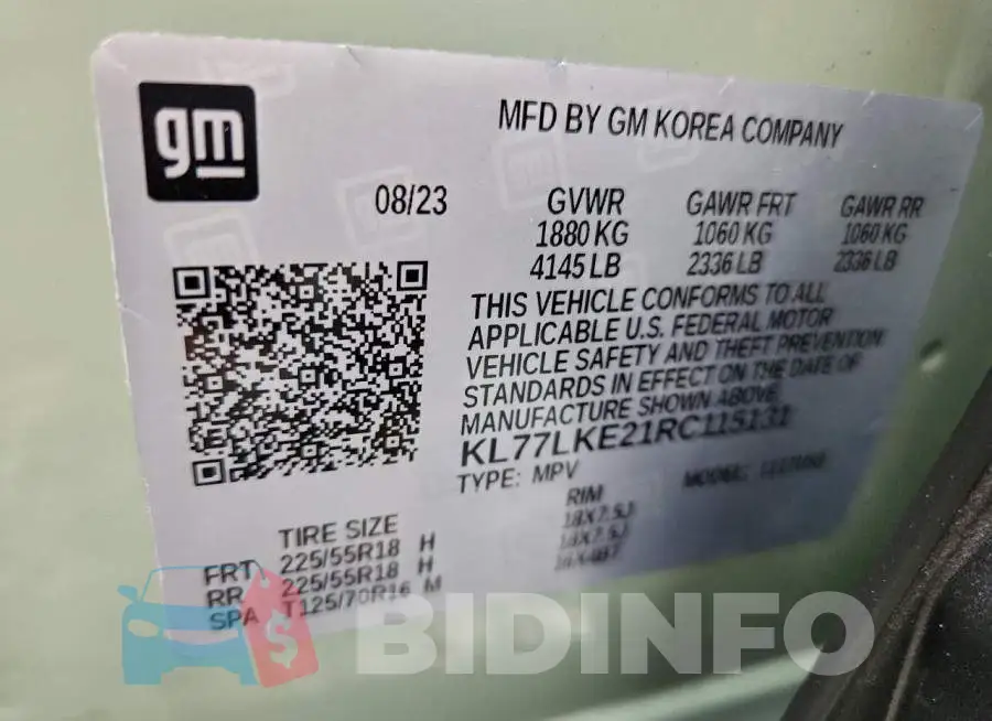 KL77LKE21RC115131 Photo# 14