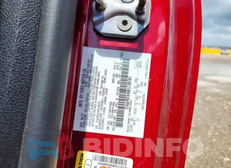 1FA6P8TH4M5128181 Photo# 12