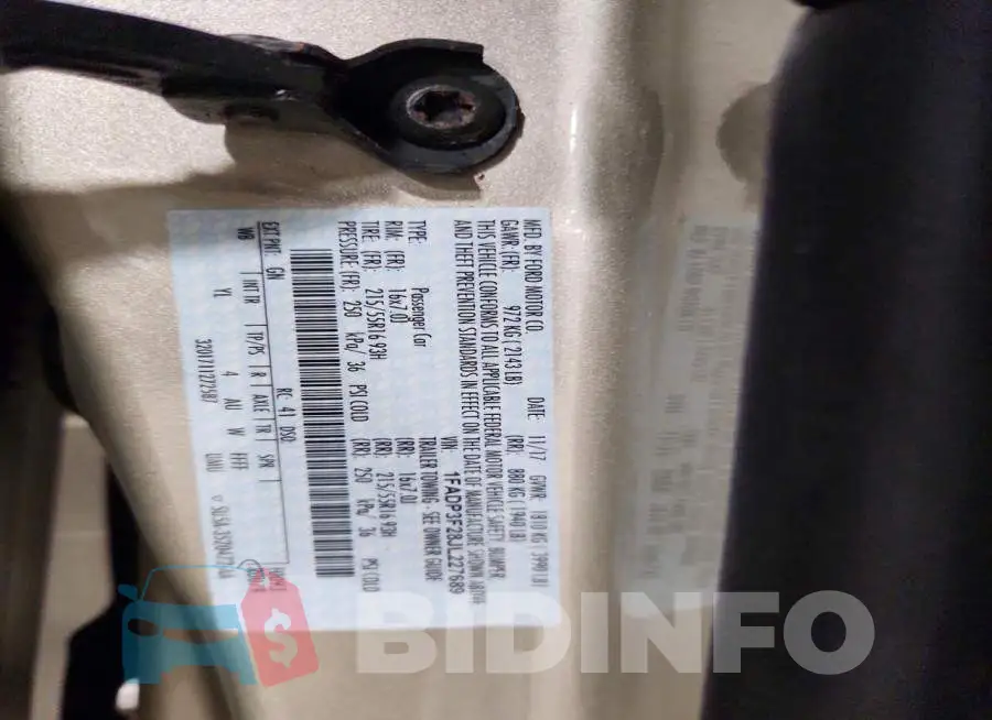 1FADP3F28JL227689 Photo# 13