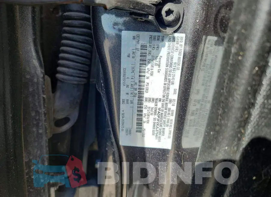 1FADP3F2XJL270401 Photo# 12