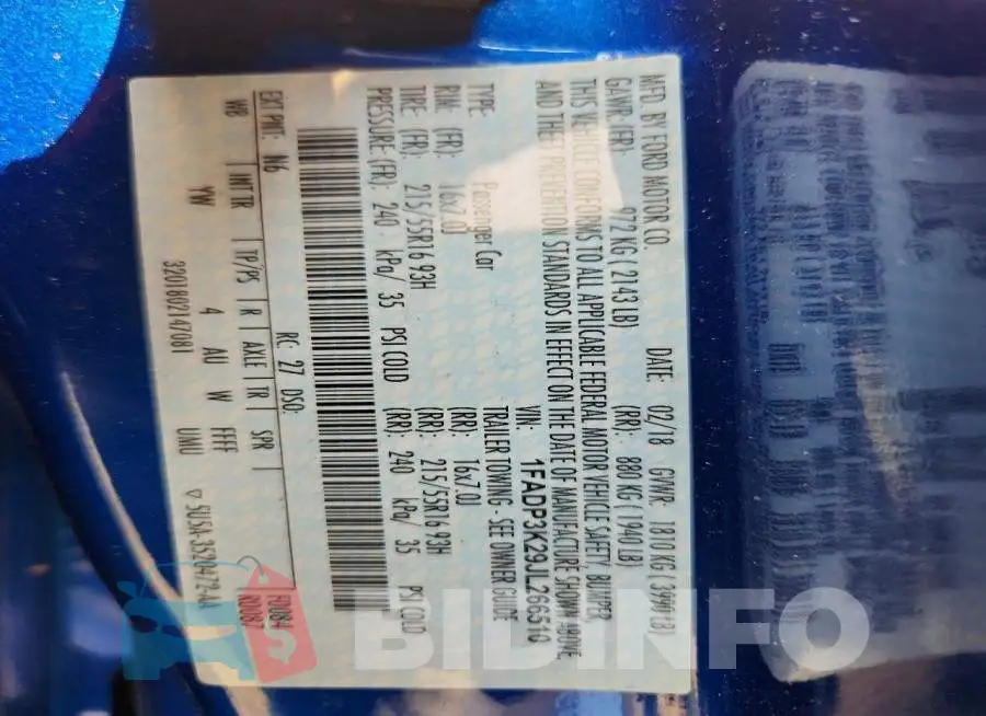1FADP3K29JL266510 Photo# 13