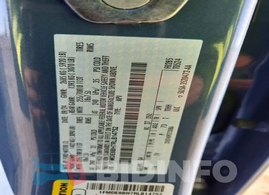 1FMDE8BH7RLB14752 Photo# 13