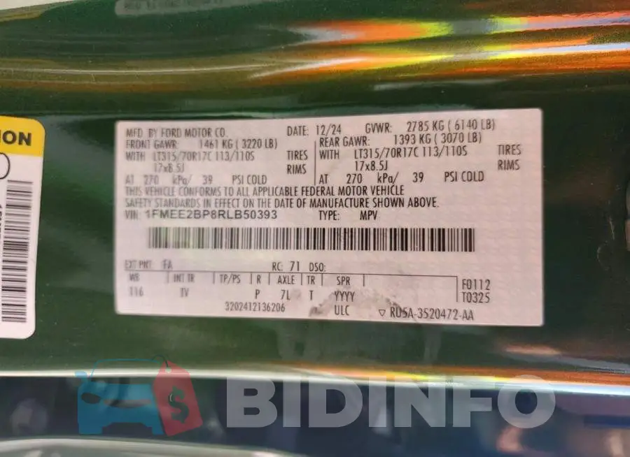 1FMEE2BP8RLB50393 Photo# 12