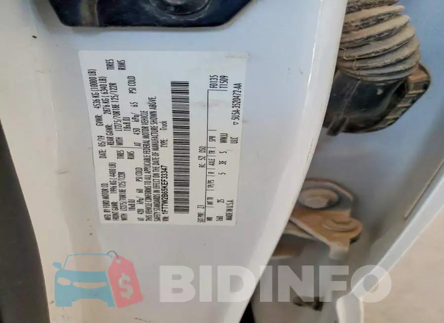 1FT7W2B65KEF33347 Photo# 12