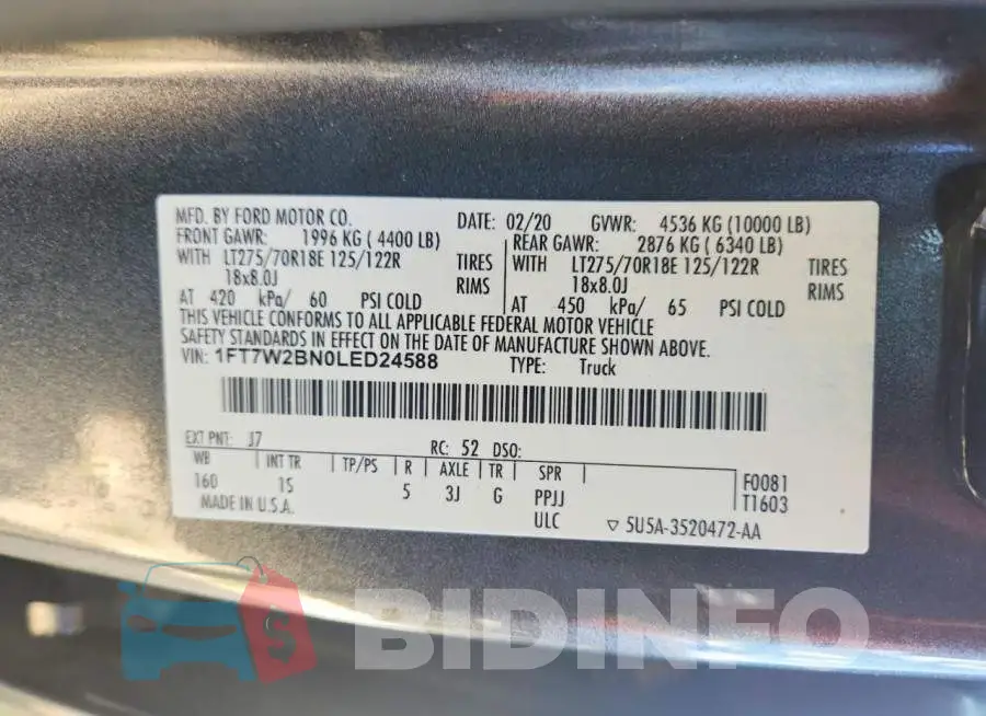 1FT7W2BN0LED24588 Photo# 14