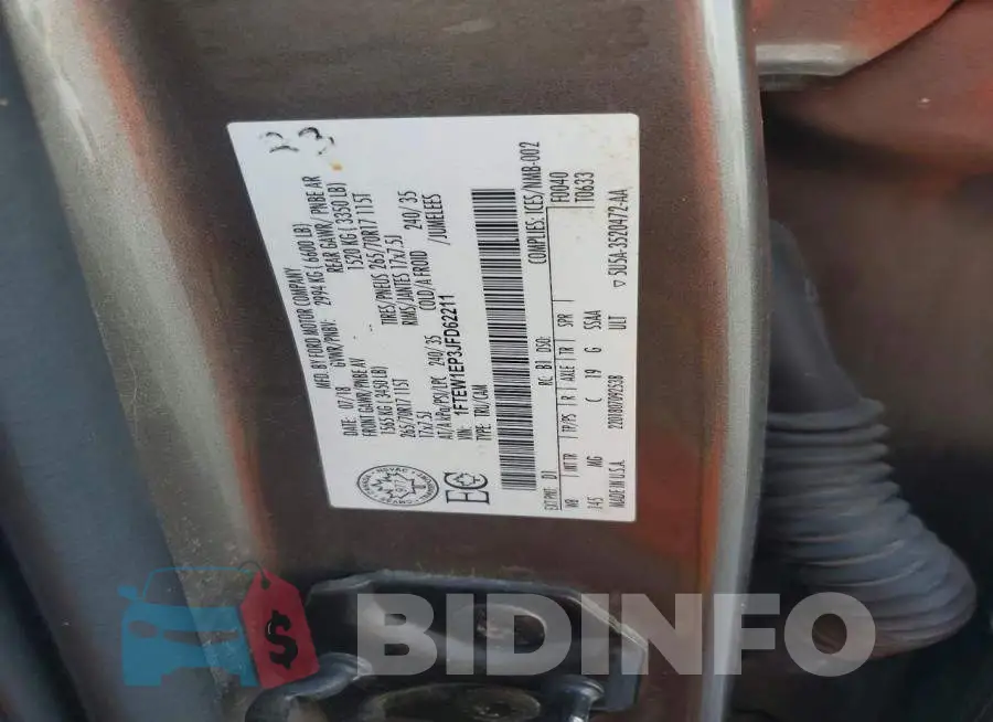 1FTEW1EP3JFD62211 Photo# 12