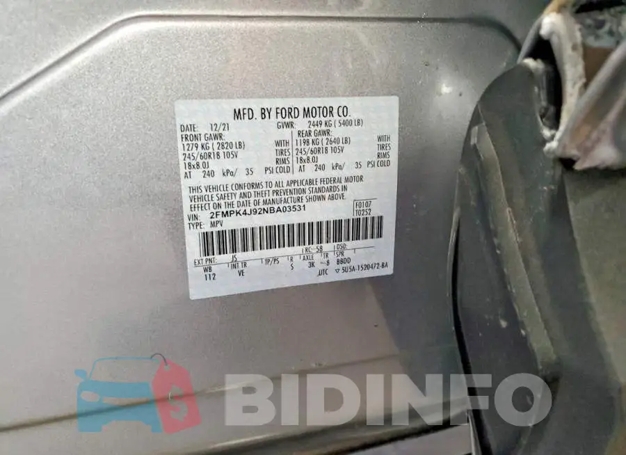 2FMPK4J92NBA03531 Photo# 13