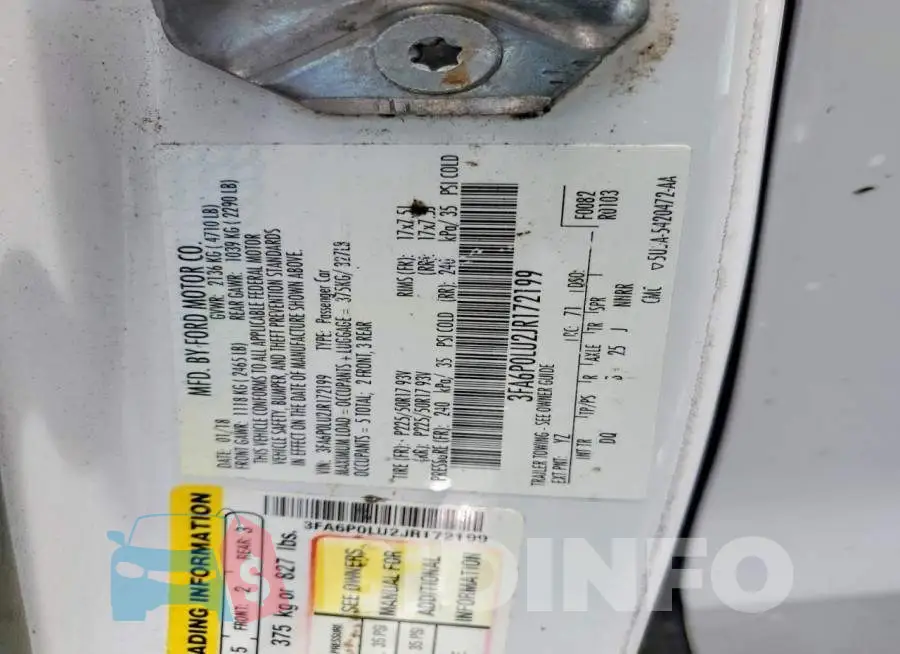 3FA6P0LU2JR172199 Photo# 13