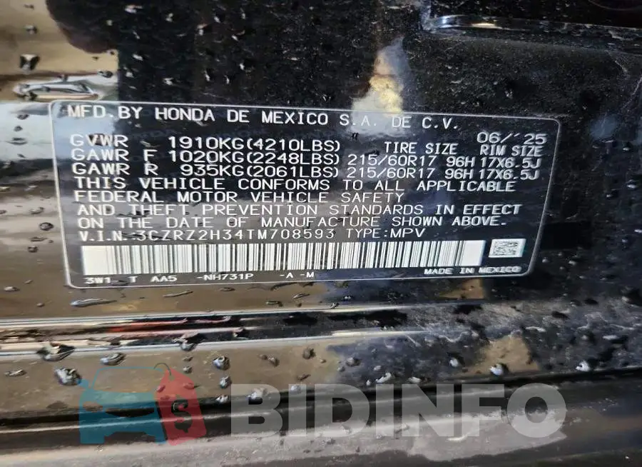 3CZRZ2H34TM708593 Photo# 14