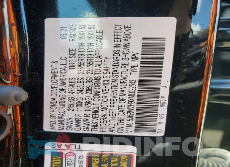 5J6RW2H9XML022543 Photo# 14
