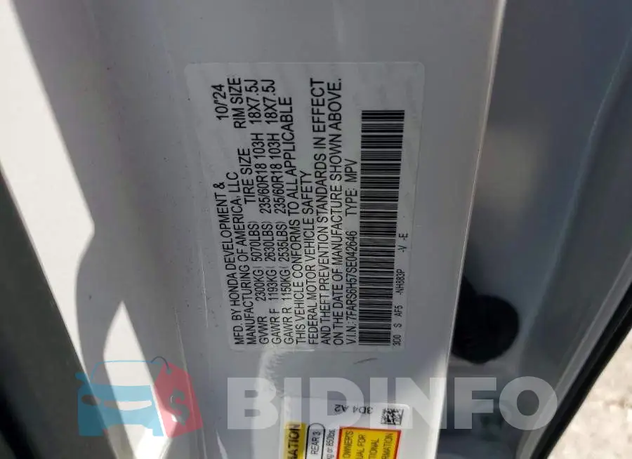 7FARS6H57SE042646 Photo# 13