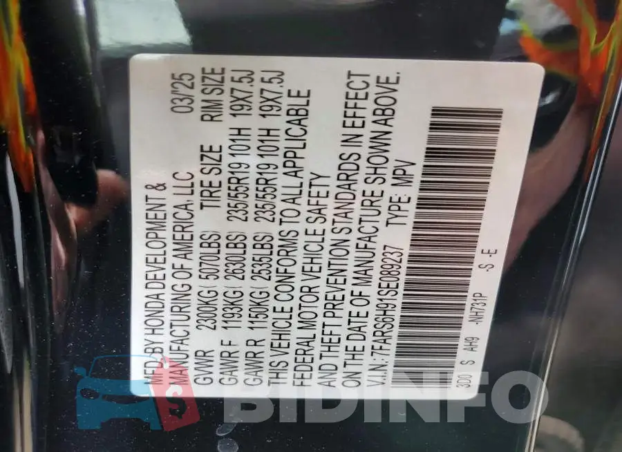 7FARS6H91SE089237 Photo# 12