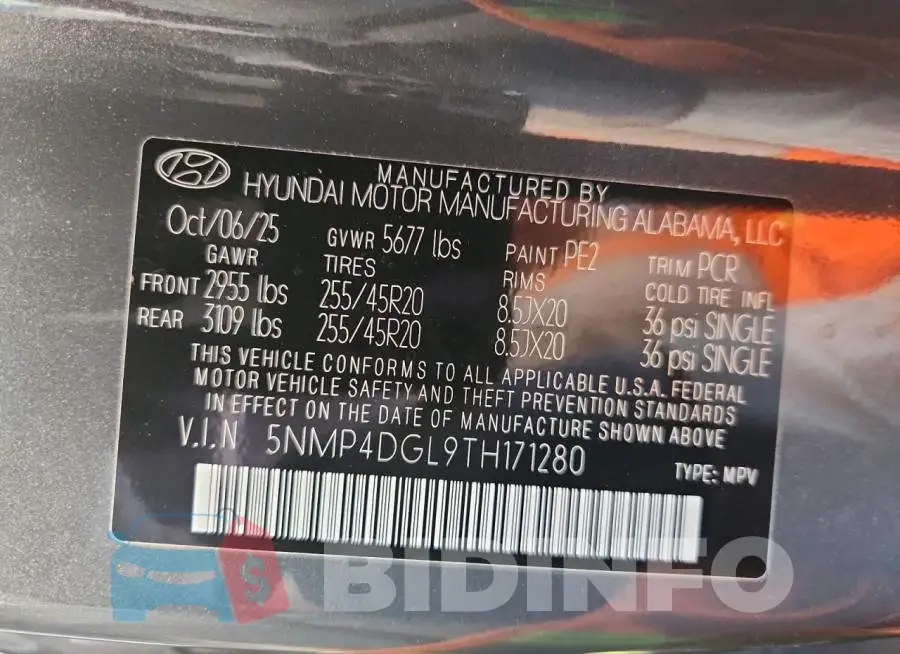 5NMP4DGL9TH171280 Photo# 14