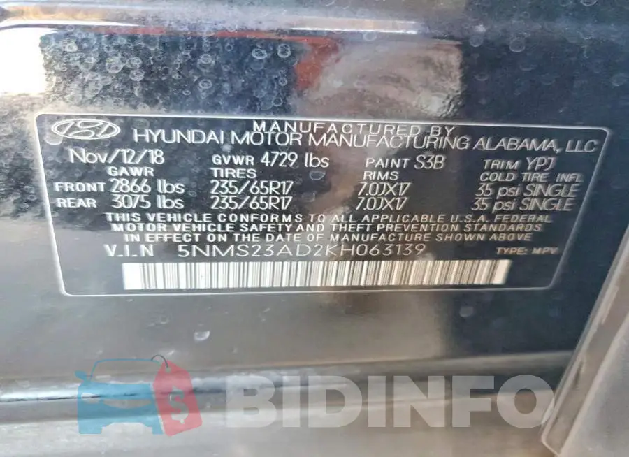 5NMS23AD2KH063139 Photo# 13