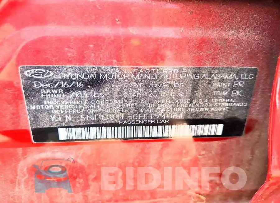 5NPD84LF0HH174084 Photo# 12