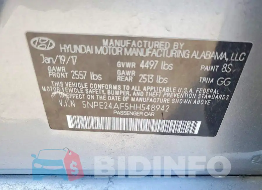 5NPE24AF5HH548942 Photo# 12
