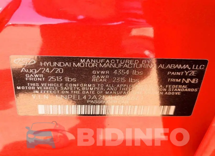 5NPEL4JA2MH068661 Photo# 13