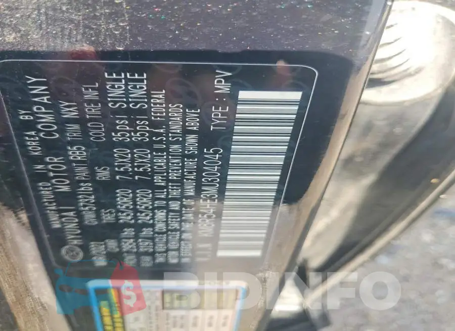 KM8R54HE3MU304045 Photo# 13