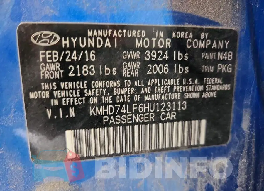 KMHD74LF6HU123113 Photo# 12