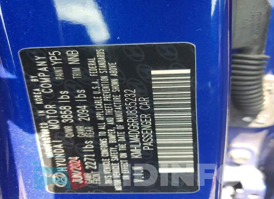 KMHLM4DG6RU835232 Photo# 12