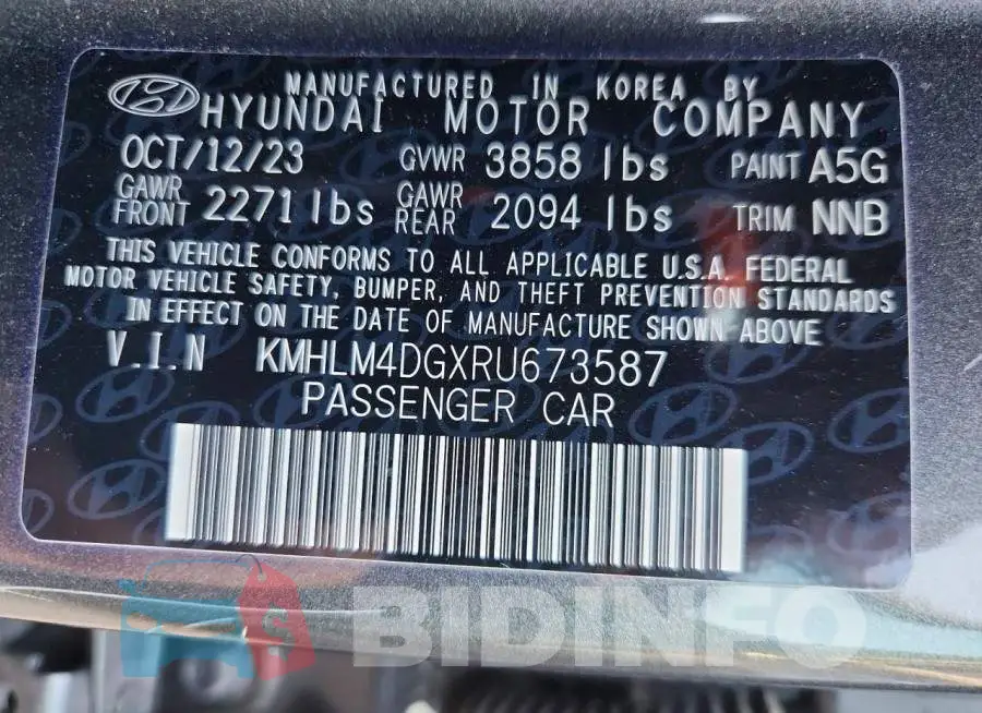 KMHLM4DGXRU673587 Photo# 13