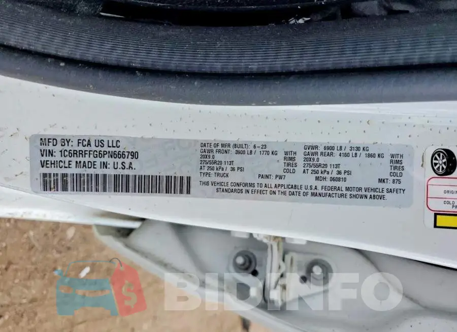 1C6RRFFG6PN666790 Photo# 12