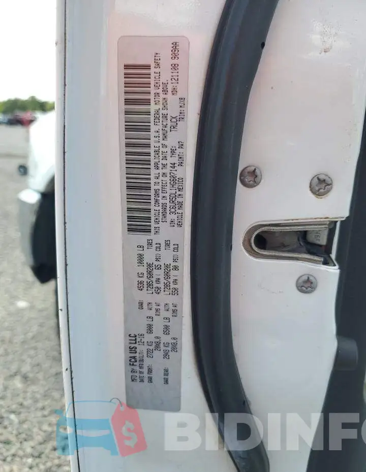 3C6UR5DL1HG607144 Photo# 12