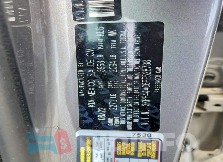 3KPF44AC6PE528738 Photo# 13