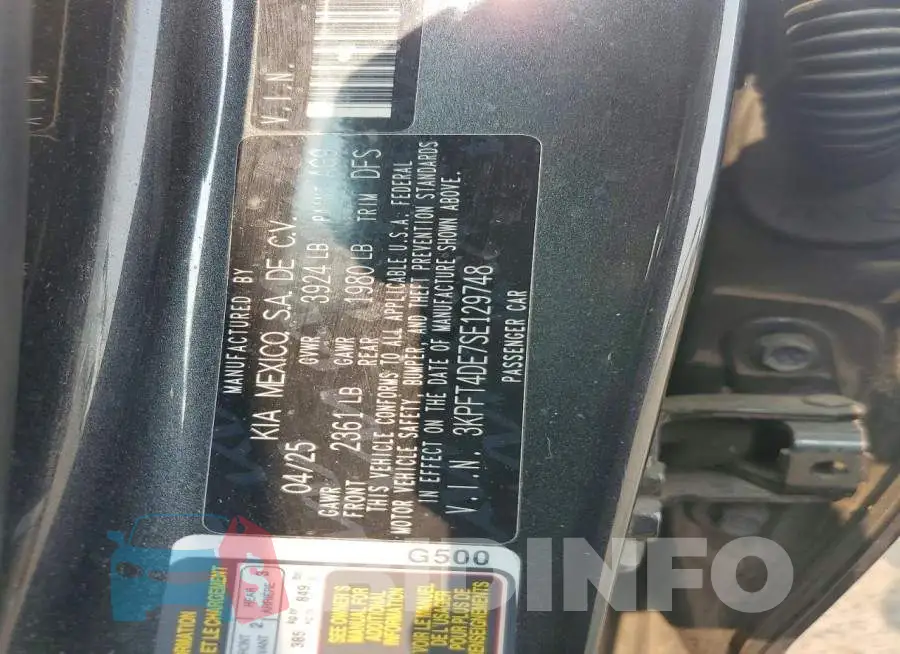 3KPFT4DE7SE129748 Photo# 12