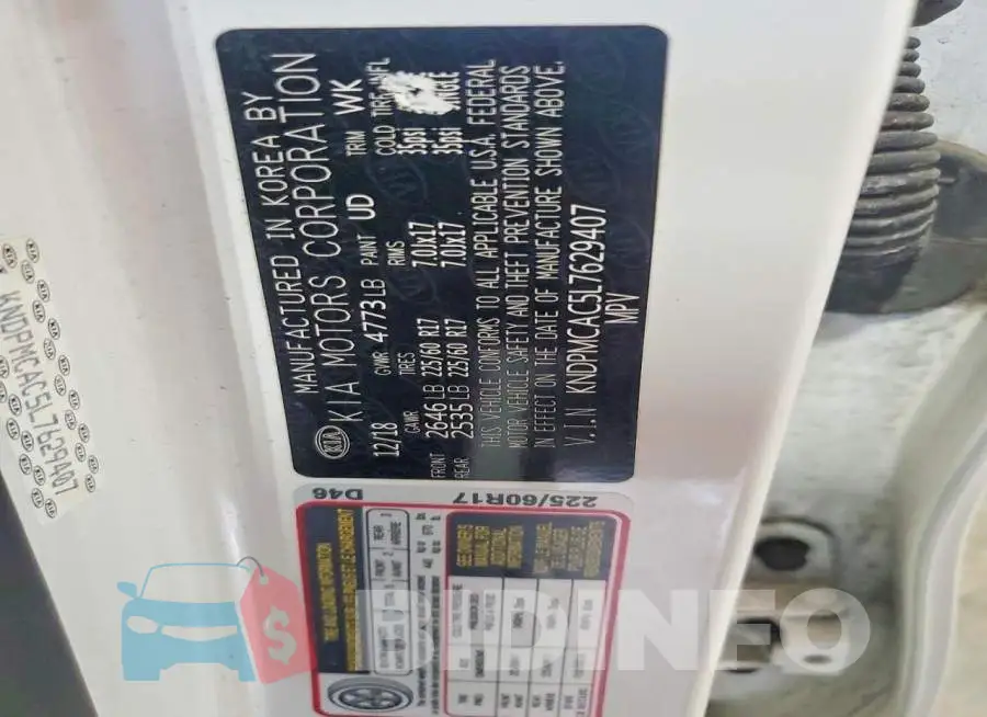 KNDPMCAC5L7629407 Photo# 14