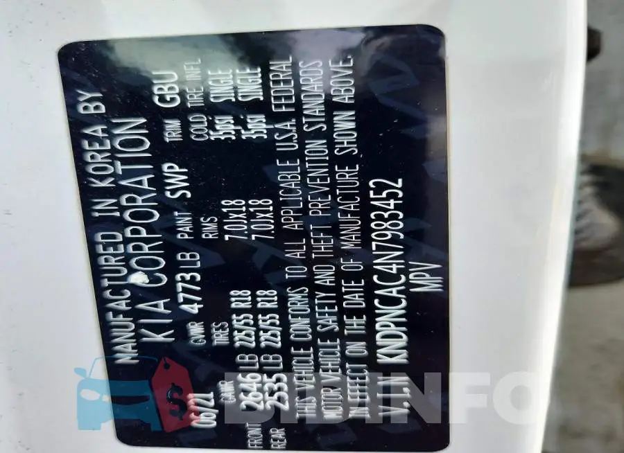 KNDPNCAC4N7983452 Photo# 13